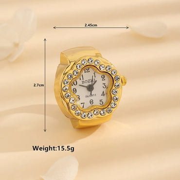 Novelty Flower Alloy Unisex Rings Watch Ring