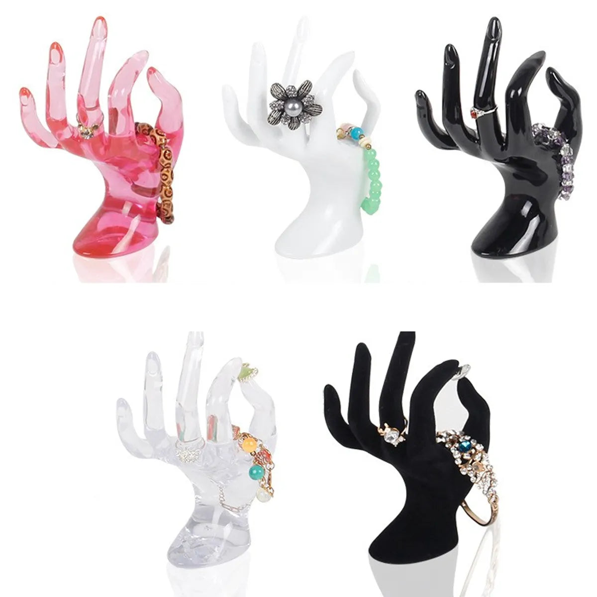 Novelty Gesture Plastic Jewelry Rack