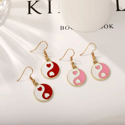 Novelty Gossip Alloy Enamel Metal Women's Drop Earrings