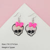Novelty Halloween Pumpkin Skull Ghost Earrings Fun Resin And Plastic Statement Jewelry For Costume And Party Dress Up
