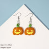 Novelty Halloween Pumpkin Skull Ghost Earrings Fun Resin And Plastic Statement Jewelry For Costume And Party Dress Up