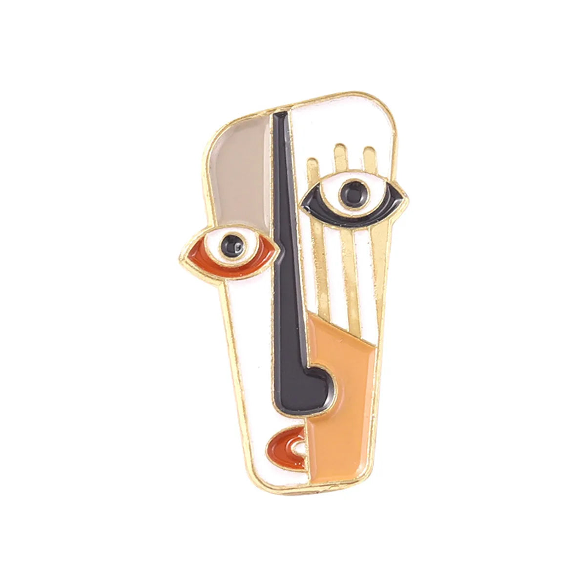 Novelty Mask Alloy Plating Unisex Brooches