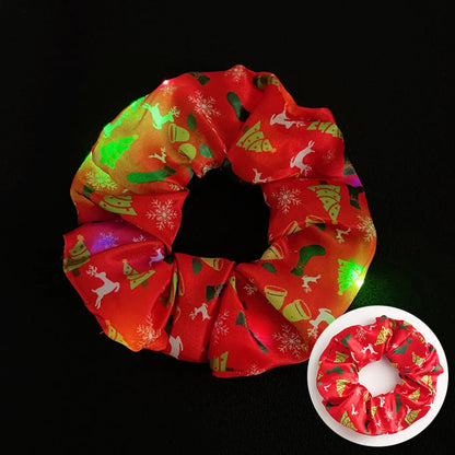 Novelty Solid Color Artificial Crystal Luminous Hair Tie 1 Piece