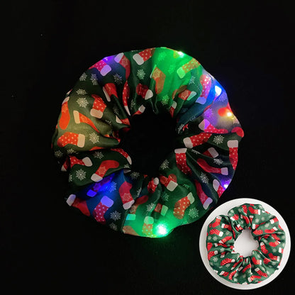 Novelty Solid Color Artificial Crystal Luminous Hair Tie 1 Piece