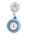 Nurse Watch Alloy Case Silicone Strap Stainless Steel Clasp Round Dial Small Fresh Style