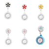 Nurse Watch Alloy Case Silicone Strap Stainless Steel Clasp Round Dial Small Fresh Style