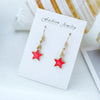 Ocean Blue Ins Wind Moon Cosmic Earrings Nhsd156850