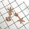 Ocean Series Starfish Shell Metal Earrings Wholesale Gooddiy
