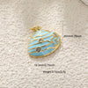 Ocean Shell Starfish Conch Copper Gold Plated Jewelry Accessories Pendant Bracelet Necklace Earrings