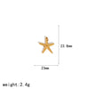 Ocean Style Starfish Shell Stainless Steel Jewelry Accessories Pendant Necklace Bracelet Electroplated