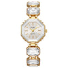 Octagonal Round Casual Women's Alloy Bracelet Watch With Rose Gold Buckle