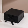 One Piece Folding White Cardboard Gift Box With Flip Top And Ribbon Closure For Valentine's Day Packaging Wholesale