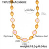 Opal Jewelry Set 316L Stainless Steel 18K Gold Electroplated Luxury Style