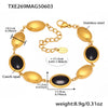 Opal Jewelry Set 316L Stainless Steel 18K Gold Electroplated Luxury Style