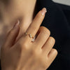 Opening Adjustable S925 Sterling Silver Ring With Electroplated Platinum Or 18K Gold Crown Design Fashion Jewelry For Women And Unisex