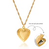 Opening And Closing Heart Titanium Steel And Stainless Steel Necklace With Geometric Pattern And Electroplating