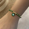 Original Design Devil's Eye Women's Handmade Artificial Crystal Beaded Bracelet