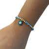 Original Design Devil's Eye Women's Handmade Artificial Crystal Beaded Bracelet