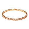 Original Design Geometric Copper Bracelets Inlaid Zircon Copper Bracelets 1 Piece