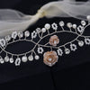 Original Design Girls Floral Hair Accessory Handmade Beaded Alloy Flower Headband For Wedding Flower Girl