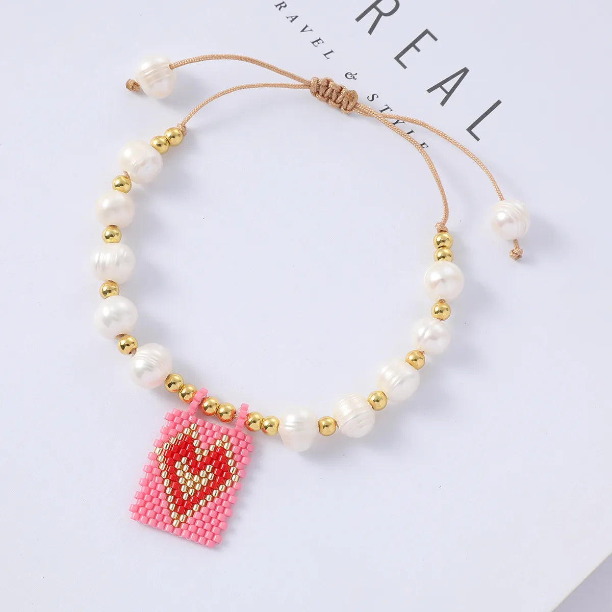 Original Design Heart Shape Freshwater Pearl Bracelets