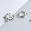Original Design Minimalist Geometric Triangle Earrings In 925 Silver With Zircon Inlay Electroplated Ear Buckle For Women