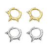 Original Design Minimalist Geometric Triangle Earrings In 925 Silver With Zircon Inlay Electroplated Ear Buckle For Women