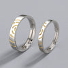 Original Design Mobius Geometry Couple Ring In S925 Sterling Silver With Electroplated Finish Adjustable Open Ring Gift