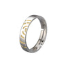 Original Design Mobius Geometry Couple Ring In S925 Sterling Silver With Electroplated Finish Adjustable Open Ring Gift