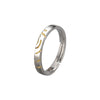 Original Design Mobius Geometry Couple Ring In S925 Sterling Silver With Electroplated Finish Adjustable Open Ring Gift