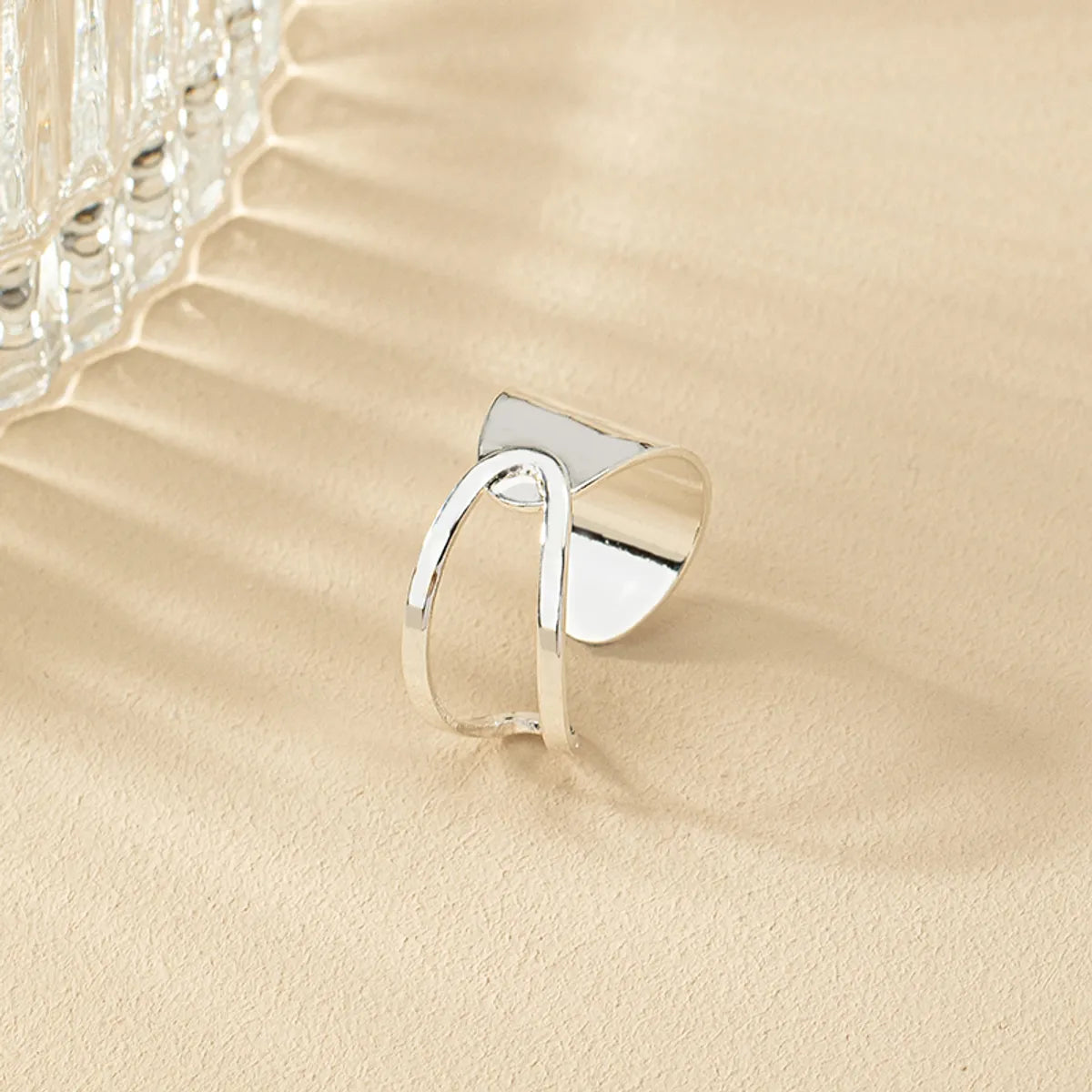 Original Design Simple Style Asymmetrical Alloy Wholesale Rings