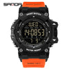 Outdoor Sports Waterproof Electronic Watch For Teenagers Acrylic Mirror Abs Case Tpu Strap Round Dial Highend Style