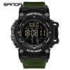 Outdoor Sports Waterproof Electronic Watch For Teenagers Acrylic Mirror Abs Case Tpu Strap Round Dial Highend Style