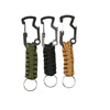 Outdoor Survival Key Chain Paracord Braided Multifunctional Shark Bottle Opener Carabiner Alloy Ring