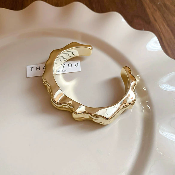 Oval Resin Turquoise Open Bracelet With Diamond Encrusted Alloy Electroplated Retro Exaggerated High End Fashion Bracelet