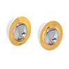 Oval Smooth Gold And Silver Color Matching Stainless Steel Earrings With Pvd Furnace Vacuum Real Gold Plating For Women Geometric Style