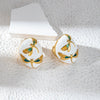 Oval Stainless Steel Dragonfly Ring Electroplated For Women Fashion Geometric Style
