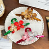 Oversized Acetic Acid Flower Hair Clip With Diamond Design For Women