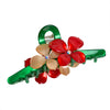 Oversized Acetic Acid Flower Hair Clip With Diamond Design For Women