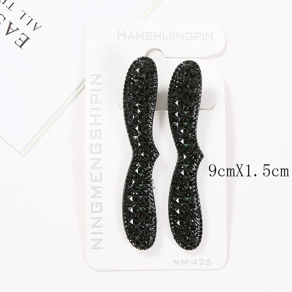Painted Acrylic Butterfly Bow Duckbill Hair Clip For Women Decorative Side Hair Styling Accessory