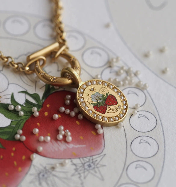 Painted Rabbit Flower Four Leaf Clover Warrior Guard Tarot Necklace Titanium Steel Vacuum Plated 18K True Gold Retro Style Animal Zodiac Shape For Women