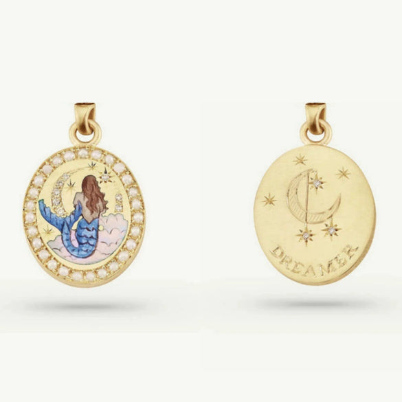 Painted Rabbit Flower Four Leaf Clover Warrior Guard Tarot Necklace Titanium Steel Vacuum Plated 18K True Gold Retro Style Animal Zodiac Shape For Women