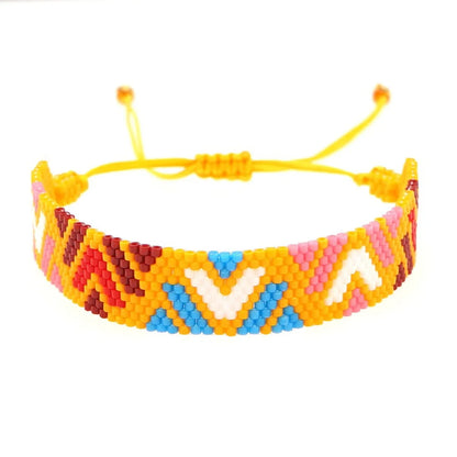 Palm Beaded Miyuki Bead Woven Geometric Multi-layered Bracelet Wholesale Jewelry Gooddiy