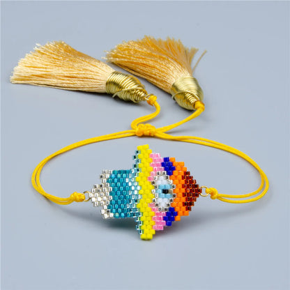 Palm Beaded Miyuki Bead Woven Geometric Multi-layered Bracelet Wholesale Jewelry Gooddiy