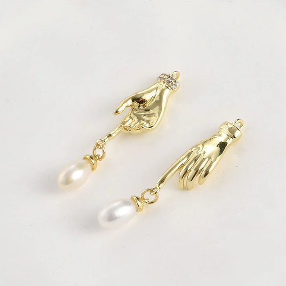 Palm Connection Pendant Jewelry Accessories Copper 14K Plating