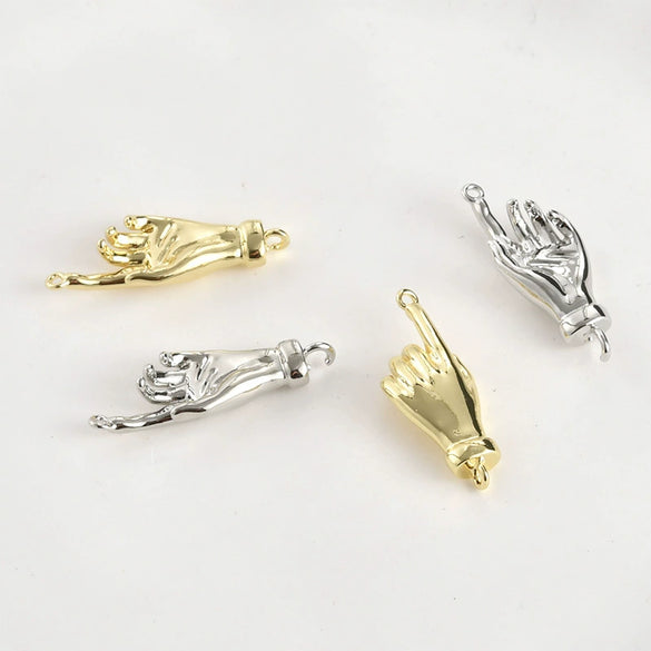 Palm Connection Pendant Jewelry Accessories Copper 14K Plating