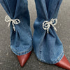 Pant Cuff Decoration Fashion Metal Pin Faux Pearl Bowknot Plastic Resin Tassel Women's Accessory