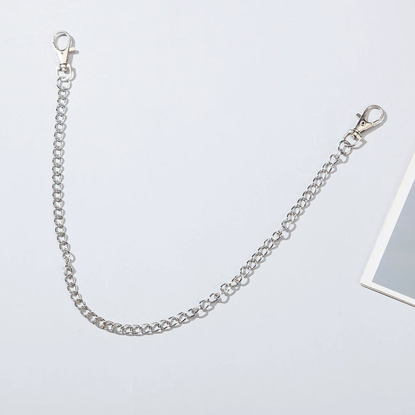 Pants Chain Imitation Leather Doublerow Butterfly Cross Hip Hop Punk Style