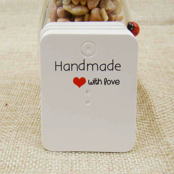 Paper And Cowhide Handmade Earrings Ring Pendant Bracelet And Necklace Packaging Folding Card