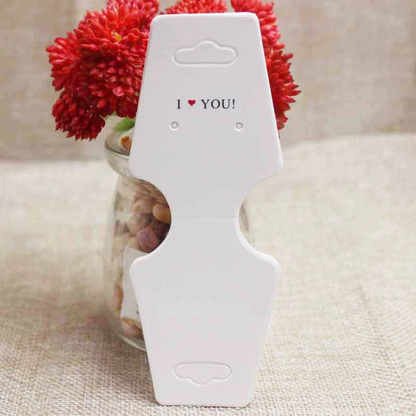 Paper And Cowhide Handmade Earrings Ring Pendant Bracelet And Necklace Packaging Folding Card